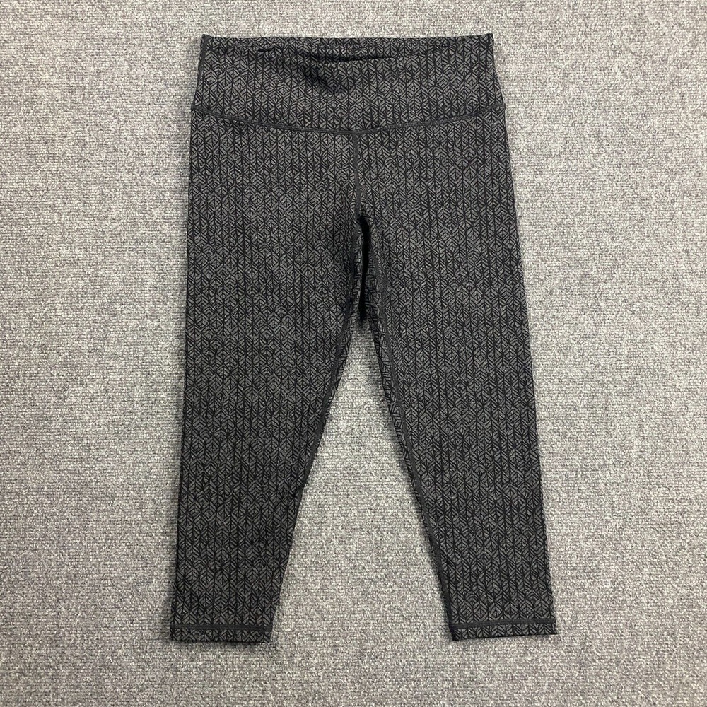 Prana Leggings Women's Medium Pull On Capri‎ Tapered Leg Stretch Compression